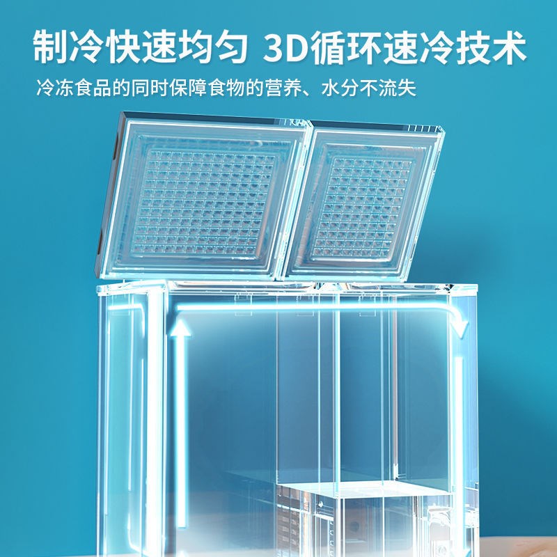 速发YZ双开门冰小家用双温冷柜大容冷柜型商用冷冻量藏两用