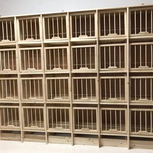 極速信鴿組合巢箱l賽鴿子籠子木質鴿具養殖配對籠實木種鴿調節籠