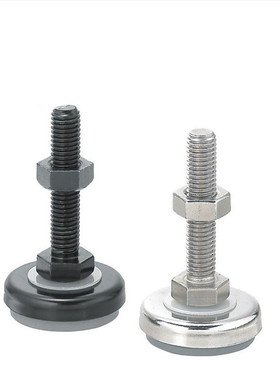 替米思米橡胶底座型脚轮调整块FJSN8/10/12/16/20-50/6070/75/100