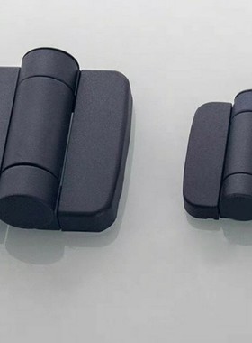 尼龙铰链带盖型HIGL-45/63黑色塑料工业铰链配电箱电柜门合页直销