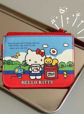 哈喽Kt猫卡包日系可爱卡通零钱包便携女学生硬币卡包钥匙收纳小包