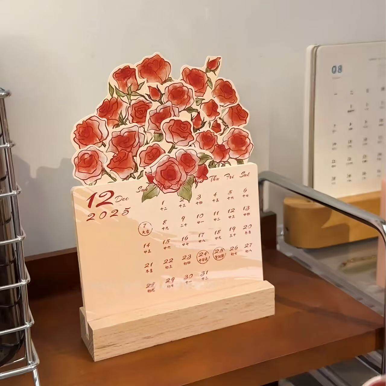 永不凋谢的玫瑰花日历太浪漫了！