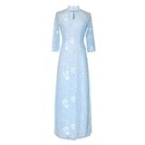 旗袍连衣裙2025新款风长款气质禅服修身显瘦，商品下架区，凯文服饰