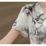 新中式中年妈妈装夏季清新简约连衣裙中老年时尚气质舒适洋气裙子，商品下架区，凯文服饰