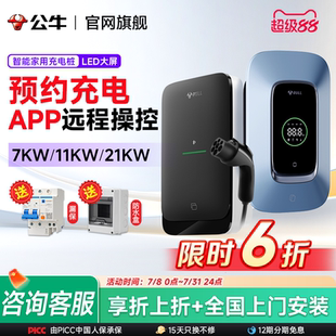 21kw新能源电动汽车充电枪问界M8理想快充 公牛充电桩特斯拉家用7