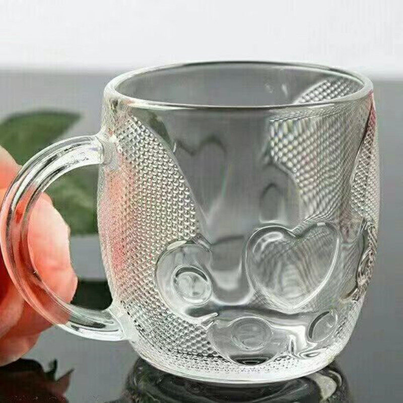 加厚可爱带把客厅专用猫爪杯