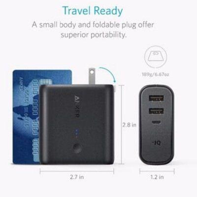 极速.Anker PowerCore Fusion 5000 2in1 PortABle Power BAnk Ch