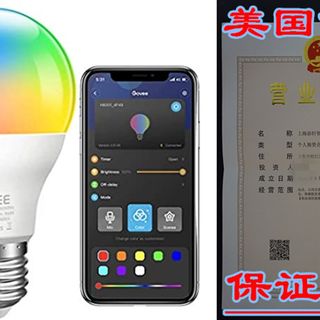 网红Govee LED Light Bulb Dimmable, Music Sync RGB Color Cha