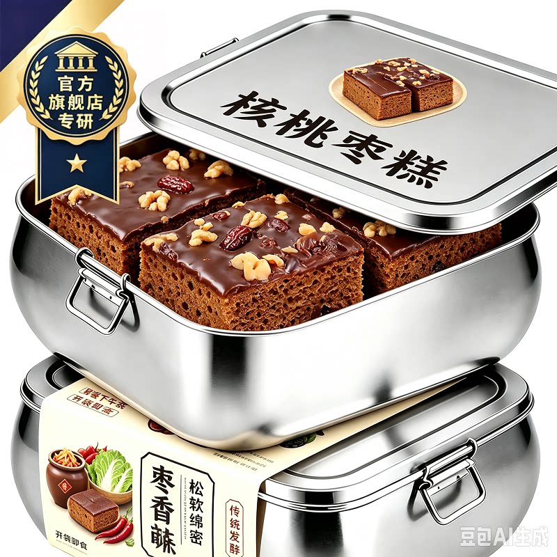 老北京枣糕面包整箱官方旗舰店早餐红枣泥糕点老年人健康手工糕点图片