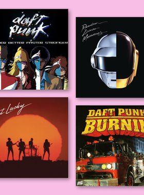 蠢朋克乐队Daft Punk专辑封面海报宿舍卧室书房背景墙装饰画定制