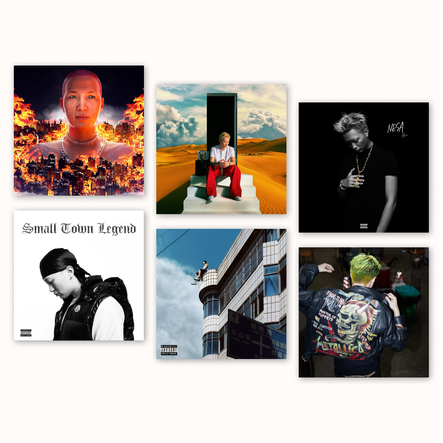 艾志恒Asen专辑封面海报嘻哈说唱歌手宿舍卧室DIGI GHETTO装饰画