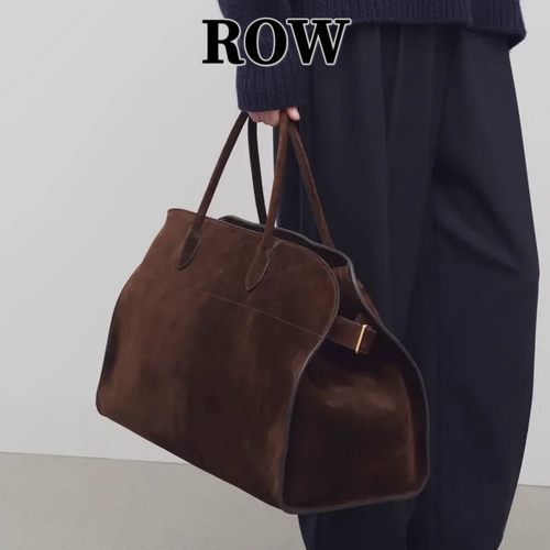 高端品质T*ROW极简手提托特包Margaux15通勤磨砂真皮大容量铂金包