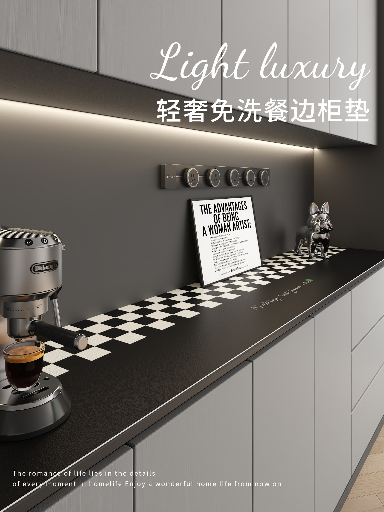 餐边柜桌垫电视柜鞋柜玄关轻奢高级皮革桌布防脏台面保护垫子盖布,居家布艺,桌布,淘宝优惠券,粉丝福利购,淘宝优惠卷