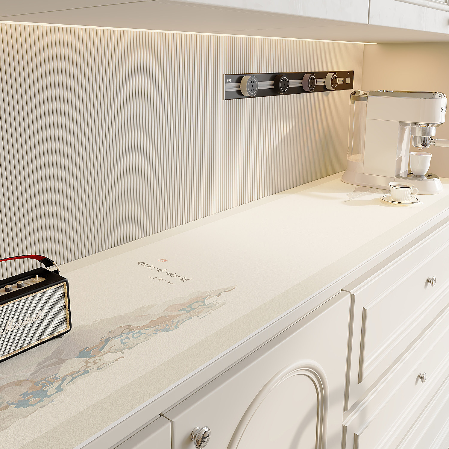 餐柜桌垫电视柜鞋柜玄关轻奢高级皮革桌布防脏台面保护垫子盖布,居家布艺,桌布,淘宝优惠券,粉丝福利购,淘宝优惠卷