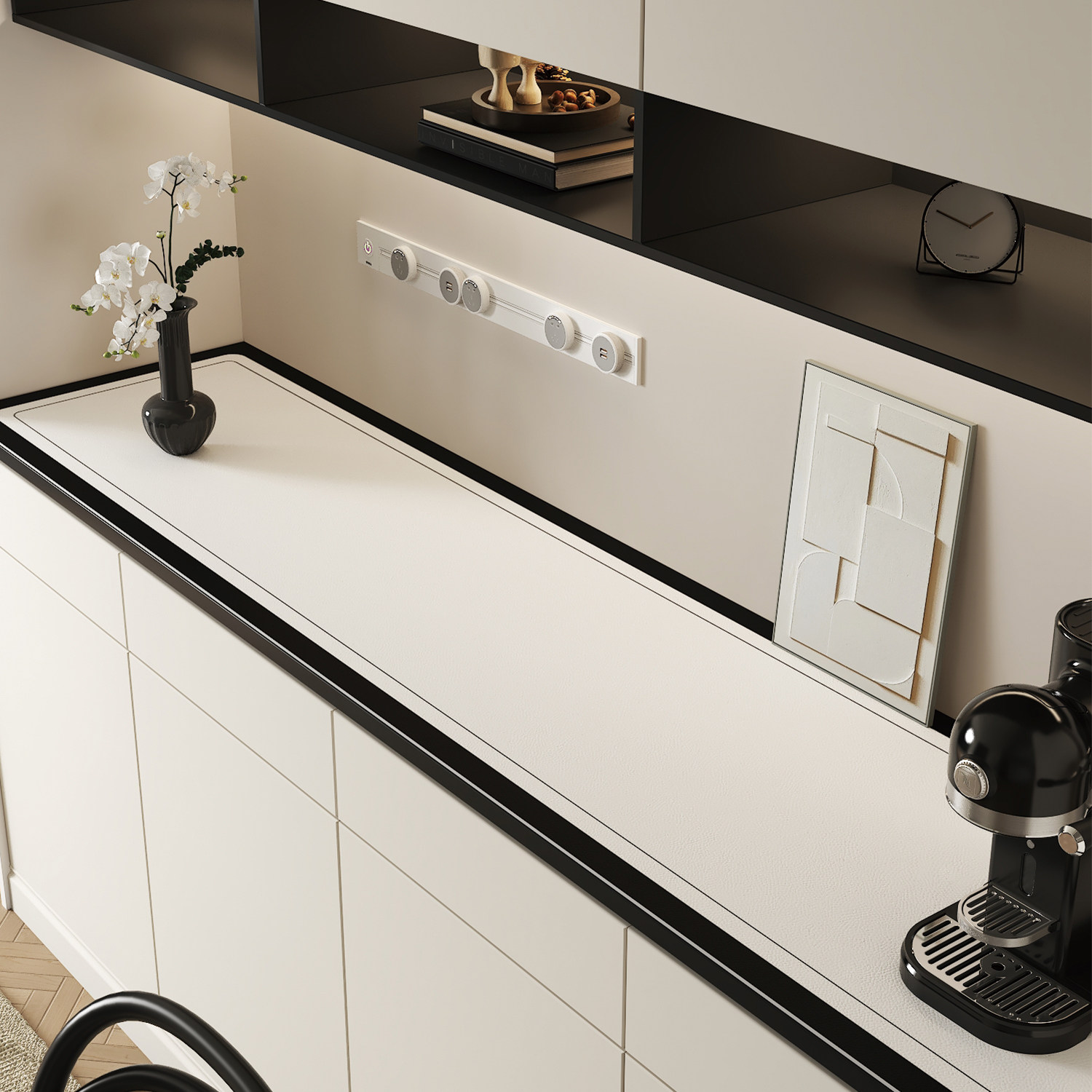 餐边柜桌垫电视柜鞋柜玄关轻奢高级皮革桌布防脏台面保护垫子盖布,居家布艺,桌布,淘宝优惠券,粉丝福利购,淘宝优惠卷