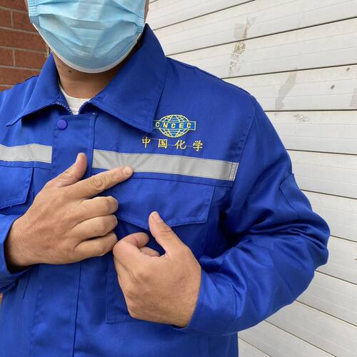 中国薄款化学服装工作服