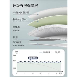 便携折叠泡脚桶袋恒温足浴洗脚盆过小腿膝按摩高深保温养生家用