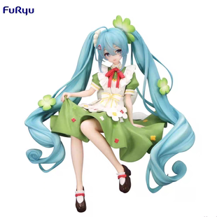 正版现货furyu初音未来泡面压 花仙子粉蝶花牵牛花百合花初音景品