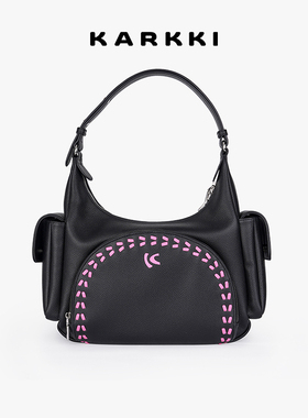 KARKKI/个奇设计感棒球包法式大容量通勤单肩包运动女手提腋下包