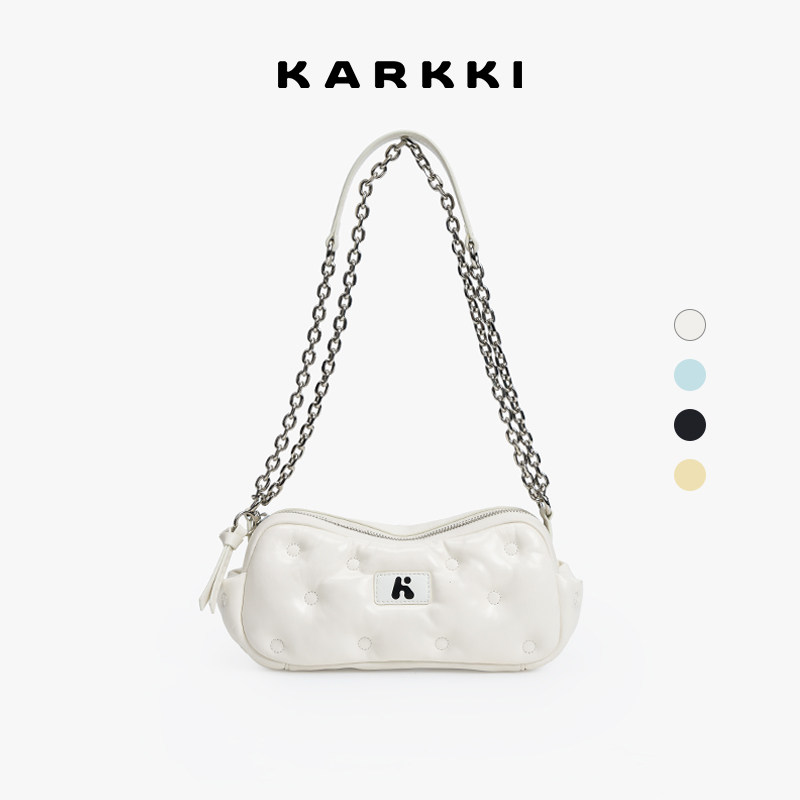 【刘浩存同款】KARKKI个奇羊皮云朵相机包通勤链条斜挎包单肩女包