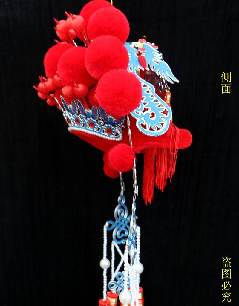 推荐新娘帽子  新款国潮演出凤冠帽子 状元帽 中式婚礼道具 影楼