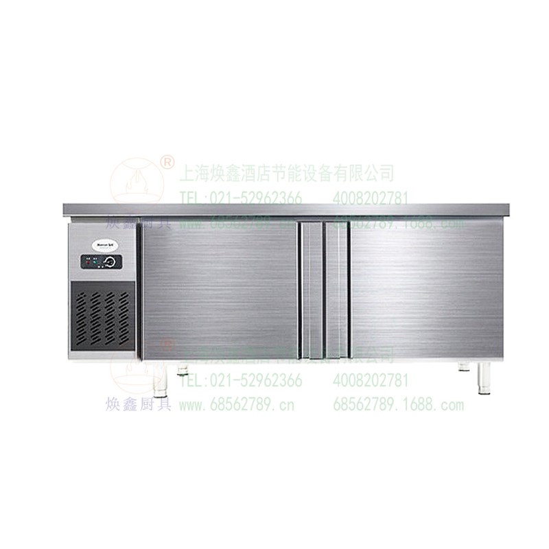现货速发雪村工作台冰箱商用卧式不锈钢操作台冷柜冷藏冷冻冰柜平