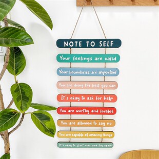 速发美式 饰木牌板画语录 乡村墙室挂饰木质挂景办公壁背牌墙艺术装