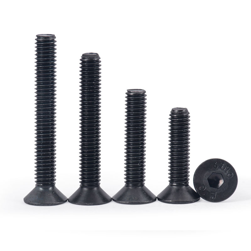 速发促10六级牙强度发黑反高沉头内.角螺丝平头左旋机牙螺钉M4M5M