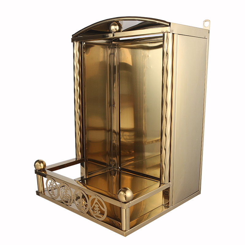 不锈钢佛龛家用摆件佛台神台壁挂壁龛放  放祖先牌供牌位大小