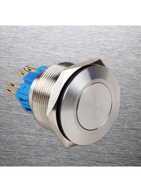 纯不锈钢 40mm金属按钮开关 防水防锈防腐 自复位 一开一闭 4只脚