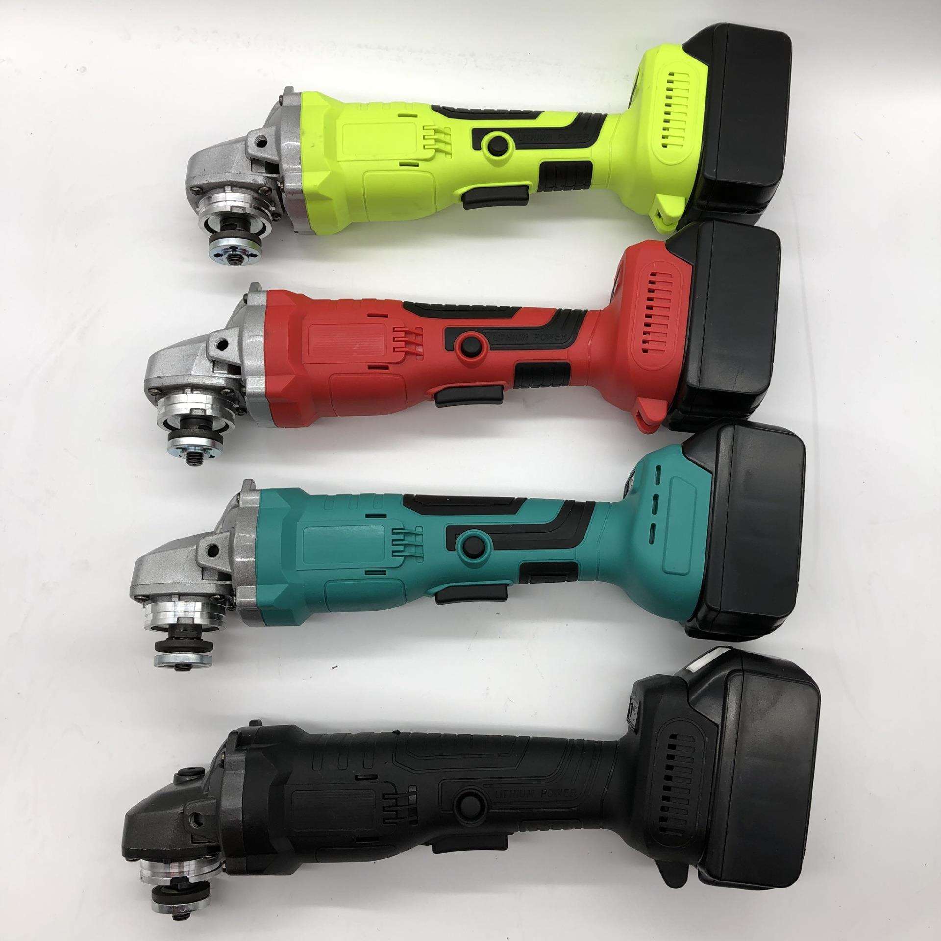 天虎无线锂电充电角磨机打磨机手磨切割机手砂轮握柄式角向磨光机