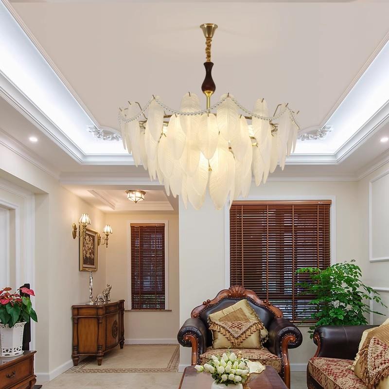 水晶吊灯轻奢法式后现代复古新款餐厅卧室主灯具客厅简约全光谱