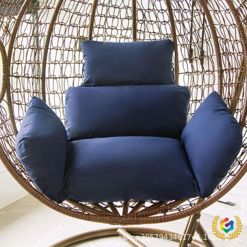 跨境亚马逊TEMU防泼水可贴标可装箱单人吊篮藤椅卧室吊床加厚坐垫