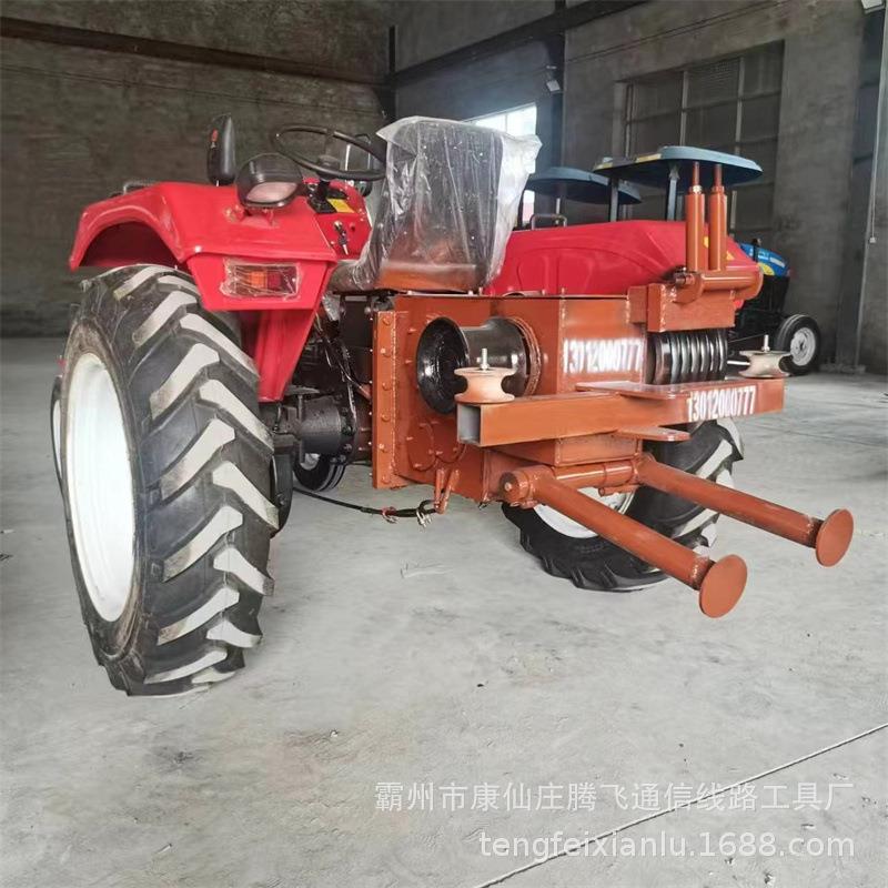 拖拉机绞磨机 电力施工放线500 704 904 横轴带收线盘 厂家发货