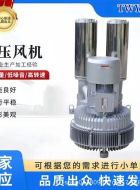 15KW铝合金旋涡气泵LRB-94S-1 15KW防爆漩涡风机管道增压高压风机