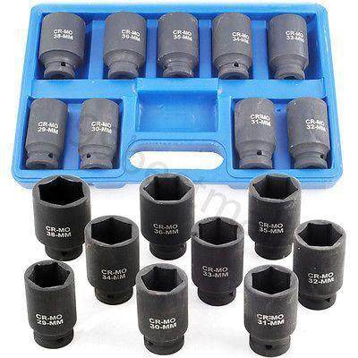 9件套1/2气动套筒29MM-38MM 轮胎拆卸工具