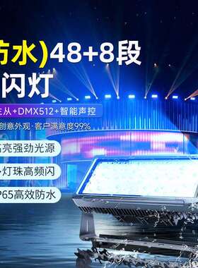 防水款48+8段全彩频闪灯户外文旅景区灯光亮化户外舞台led幻彩灯