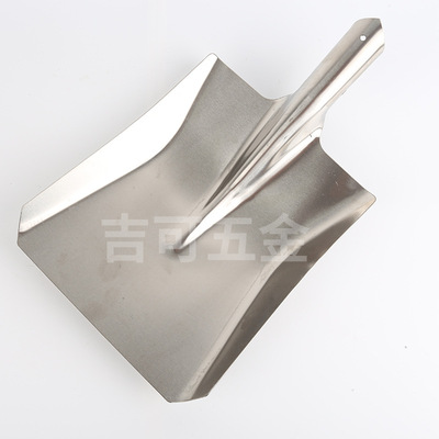 304不锈钢锹钛锨耐酸耐腐蚀316方头化工防磁铁锹加厚白钢平口洋铲