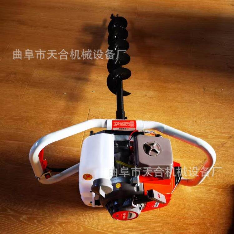 小型钻孔机挖坑机手提式汽油动力一机可配套多种型号钻头方便携带