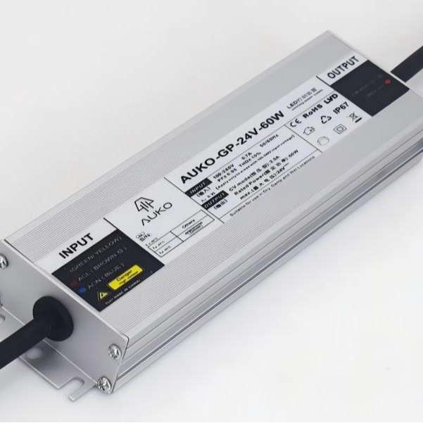 IP67防水100w宽压高PF无频闪24V/12V恒压电源LED驱动100W开关电源