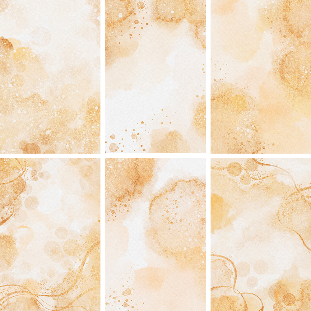 006号香槟金色水彩水墨纸张晕染底纹婚礼请柬背景JPG图片设计素材