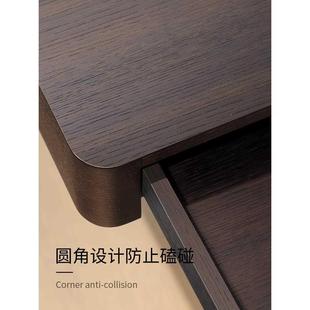 轻奢电动升降桌家用客厅双人办公桌简约书房工作台学习桌定制 意式
