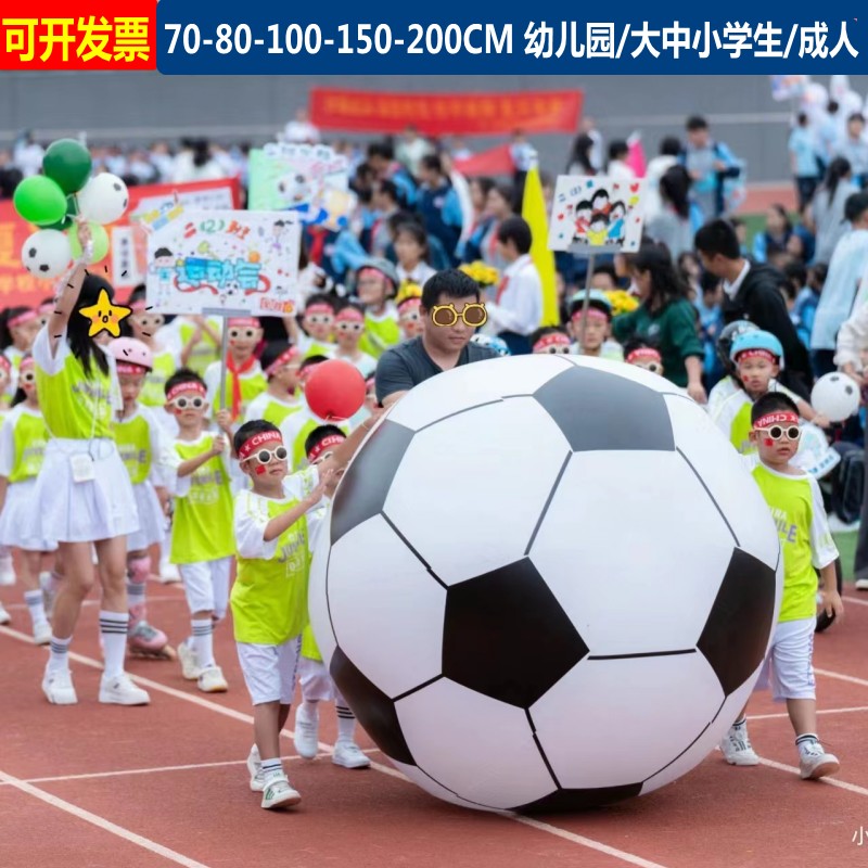 趣味活动道具幼儿亲子沙滩球足球