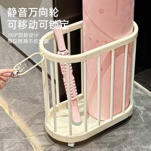 瑜伽纳筐家用收带轮子可动健身器材收纳框动工移具整运理置物架