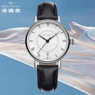 海鸥表男女士情侣自动机械手表送男友礼日历男表国表819.11.6022L
