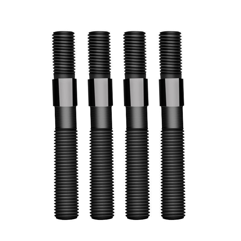 中间外六角双头牙螺栓螺杆中六角螺丝M16M20M24-M36模具压板螺母