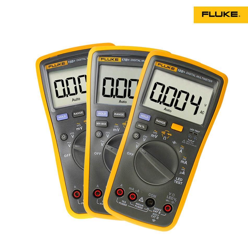 FLUKE福禄克数字万用表F15B+ 17Bmax/F101/106/107/12E高精度18B+