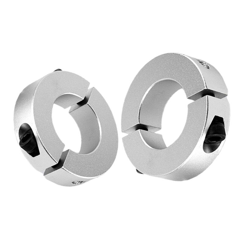 铝合金分离型轴套光轴夹套圆管卡扣钢管抱箍连轴器限位锁紧固定环