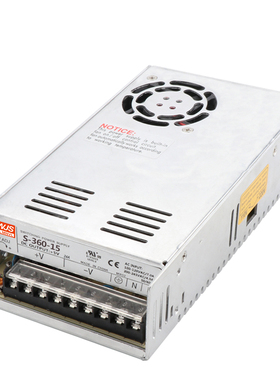 明伟360W开关电源 S-360-24 24V15A 12V30A 15V/18V/36V48V 60V6A