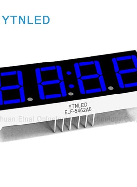0.56英寸4位数码管时钟共阴共阳红黄绿蓝白色ELF-5462AS/BS/AG/BG
